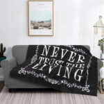 Gothic Mysterious Halloween Witch Flannel Blanket - Image 2