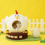 Chick Cat Litter Summer Cooling Summer Cat House Turntable Toys - Image 4