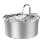 All Stainless Steel Pet Water Dispenser Round Runway Type Large Capacity Dogs And Cats Water Dispenser - Image 5