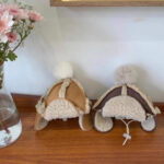 Fleece-lined Thermal And Windproof Lamb Fur Pet Hat - Image 3