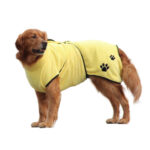 Soft And Absorbent Pet Embroidered Bathrobe Coral Fleece Pajamas - Image 2