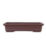 Bamboo Mid-line Rectangular Shallow Pot Handmade Raw Ore Purple Sand Flowerpot - Image 5