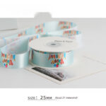 Color Heat Transfer Craft Ribbon Balloon Color Cake Packaging Gift Ribbon - Image 10