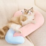 Cute Cat Eye Pillow Pet Neck Support Sleeping Pillow For All Seasons Cat And Dogs Supplies Pet Accessories Dog Kennel Cat House - Image 5