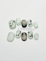 Summer Short Square Round Manicure Fake Nail Tip - Image 8