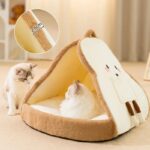 New Winter Cat Tents Warm Cozy Pet House Cat Soft Nest Kennel Deep Sleeping Cave Bed Puppy Kitten Blanket Pet Supplies - Image 9