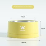 Pet Stainless Steel Anti-tumble Drinking Dog Food Rice Basin - Image 5