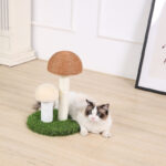 Natural linen mushroom scratching post - Image 7