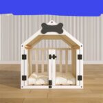 Indoor Solid Wood Doghouse Removable And Washable - Image 2