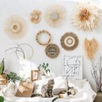 Hemp rope mirror creative background wall hanging - Image 4