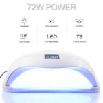 72W UVLED Dual Light Solar Nail Lamp - Image 5