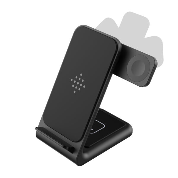 Three-in-one Wireless Nniversal Mobile Phone Headset Watch 15W Fast Charging Stand