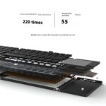 Mini Tri-fold Bluetooth Keyboard Portable Thin Touch - Image 4