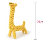 Giraffe Bite Resistant Pet Dog Chew Toys For Small Dogs Cleaning Teeth Puppy Dog Rope Knot Ball Toy Playing Animals Dogs Toys Pets - Image 2