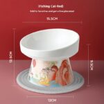 Cat Bowl Pet Ceramic High Leg - Image 7