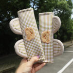 Pure Cotton Cartoon Car Breathable One-piece Linen Fabric Seat Cushion - Image 7