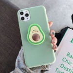 Suitable for A51 A71 flat avocado phone case A50 A70 creative cartoon smile tpu Samsung S20 protection