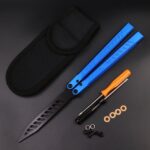 Wing Pictograph Butterfly Knife Aluminum Alloy Handle Safety Practice Not Cutting Edge - Image 4