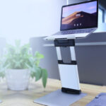 Notebook computer folding double-arm stepless stand - Image 3