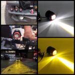 Small Steel Cannon LED Spotlight Motorcycle Lens Spotlight - Image 2
