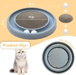 Cat Scratching Board Cat Ball Track Cat Scratchers For Indoor Cats Cat Ball Toy Cat Toys For Bored Indoor Cats For Kitten Mental Physical Exercise With Spare Ball To Prevent Loss - Image 4