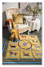 Door Carpet Non-slip Mat Home Living Room Bedroom Bedside Round - Image 10