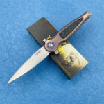 Folding Knife Titanium Handle Outdoor Camping - Image 3