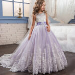 Europe And The United States New Children's Clothing Lace Wedding Dress - Image 7