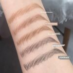 Small Gold Chopsticks Ultra-fine Eyebrow Pencil Discoloration Resistant Natural Ultra-fine - Image 3