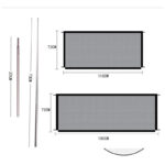 Dog Quarantine Mesh Portable Folding Pet Quarantine Fence - Image 2