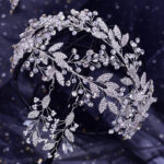 Floral Rhinestone Cutout Hair Accessory - Image 7