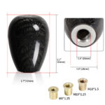 Car Modification Supplies Carbon Fiber Gear Head - Image 4
