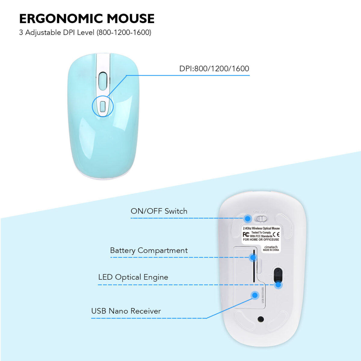 fashion wireless keyboard mouse set 2.4G thin   desktop laptop accessories - Image 2