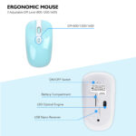 fashion wireless keyboard mouse set 2.4G thin   desktop laptop accessories - Image 2