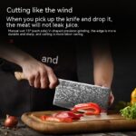 KD 67 Layer Damascus Knife Set - Nakiri Knife - Image 4