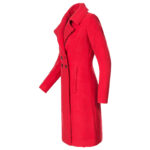 Long Woolen Women's Coat Indoor And Outdoor Casual Jacket Double Breasted - Image 3