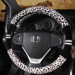 Winter Plush Car Steering Wheel Covers Leopard Grain - Image 8