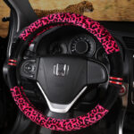 Winter Plush Car Steering Wheel Covers Leopard Grain - Image 7