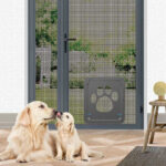 Paw Print Anti-bite Screen Door For Medium And Large Dogs - Image 2