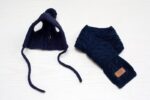 Tide pet clothes dog hat bib suit Teddy Bomei wool scarf autumn winter hat pet scarf - Image 6