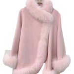 Artificial Fur Mid-length Coat Women's Woolen Cloak - Image 6