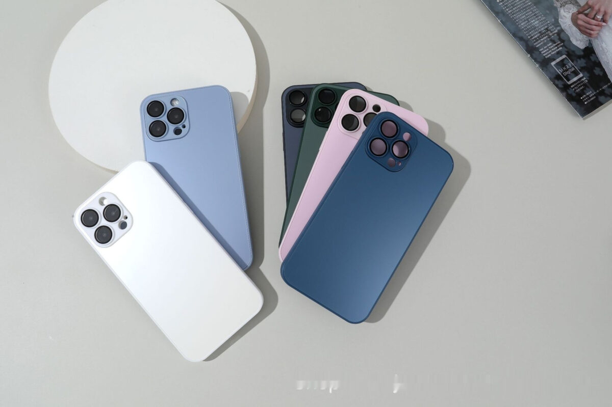 Frosted Glass Primary Color Comes With Lens Protector Phone Case - Image 6