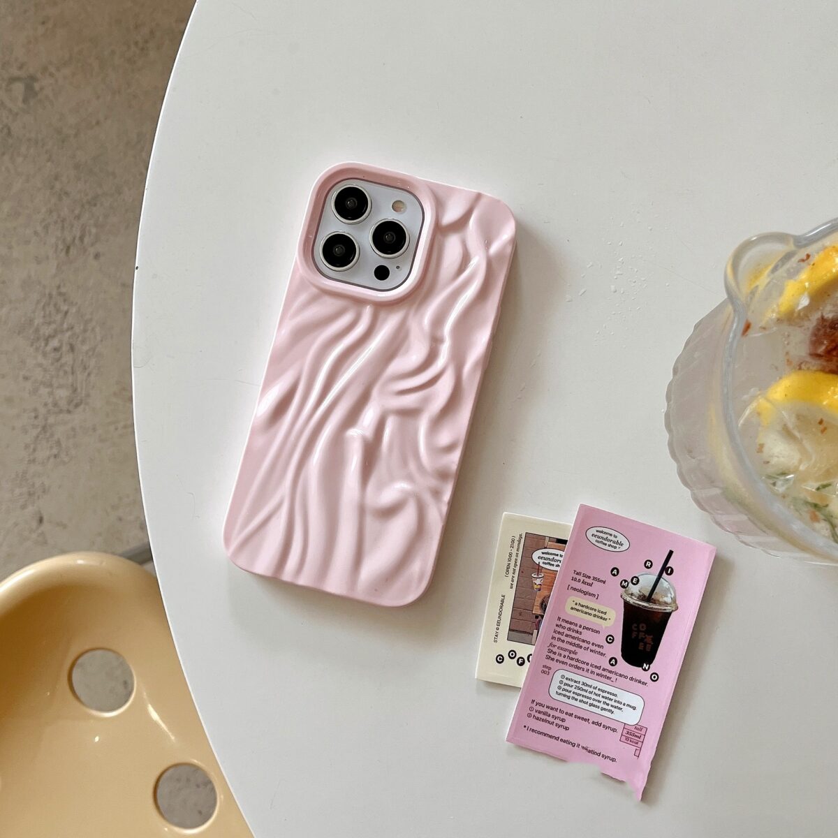 Simple And High-end Pleated Phone Case All-match - Image 5