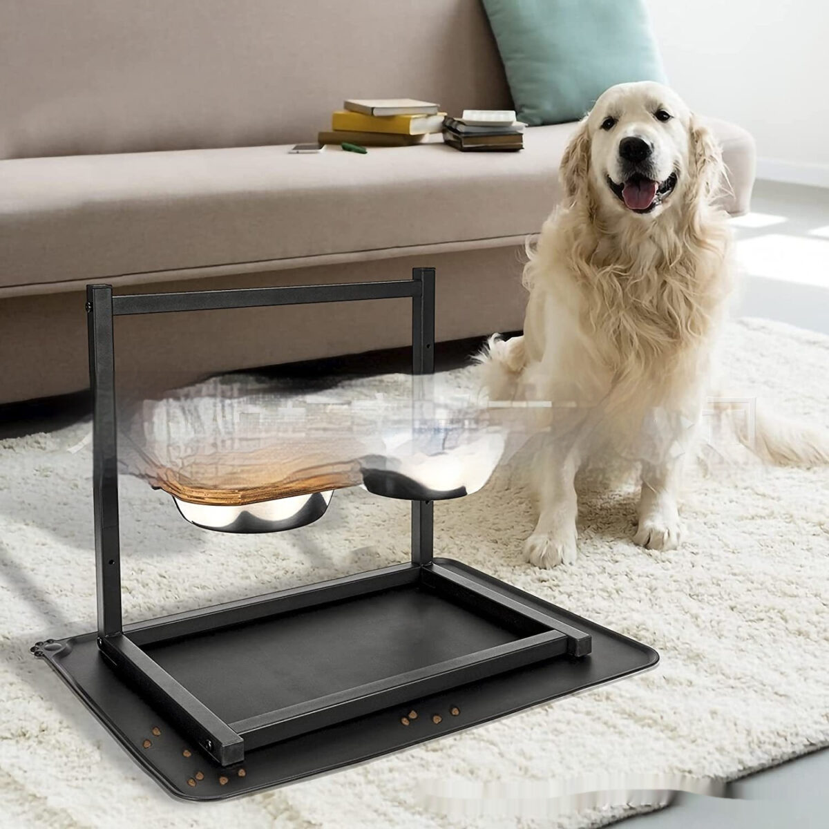 Large 5-inch 9-inch 13-inch 2 Dog Food Water Bowl - Image 1