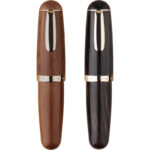 Solid Wood Ink Pen Fine Tip Cute Chubby Short Pen - Image 6