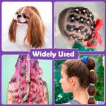 32 Colors Small Hair Rubber Bands With 16 Hair Styling Tools, 2000 Pcs Elastic Girl Baby Hair Ties Mini Hair Bands With Hair Elastic Cutter Hair Accessories Xmas Stuff For Girls Baby Toddlers Kids - Image 4