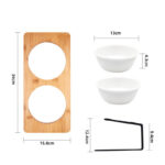 Cat Ceramic Water Bowl Tall Drinking - Image 6