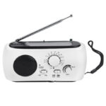 AM FM Solar LED Flashlight Hand Crank Rechargeable Radio - Image 8