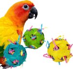 Natural Bamboo Woven Toy Ball Feeding Foraging Toy - Image 2