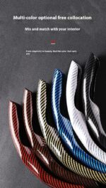 Car Carbon Fiber Pattern Glossy Car Steering Wheel Cover - Image 8